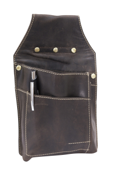 Kellnertasche für Kellnerbörse Köcher in Volllederausstattung LEAS im Vintage-Stil in Echt-Leder, braun